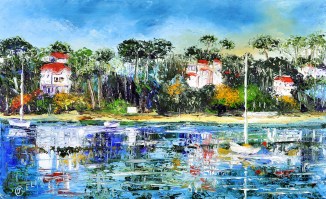 Reflets sur le lac d'Hossegor - Isabelle Geli